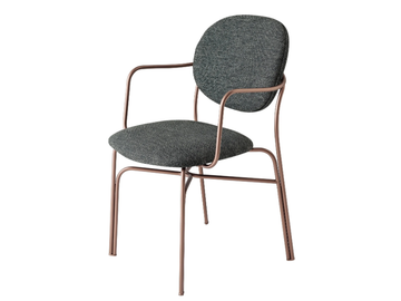 DADA - Fabric chair with armrests by Bontempi Casa - view 2